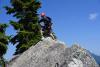 Liam on the highest point of the summit